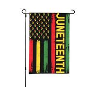 Drapeau de jardin double face « Juneteenth In Flag Fist » pour la Journée de l'histoire des Noirs, idéal pour l'extérieur ou le jardin, décoration de patio, 45,7 x 30,5 cm