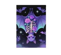Drapeau de jardin double face mignon kawaii pastel gothique | Double impression visible des deux côtés résistant aux intempéries et aux déchirures pour décoration de maison