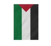 Drapeau de jardin double face noir drapeau palestine vert | Double impression visible des deux côtés résistant aux intempéries et aux déchirures pour décoration de maison