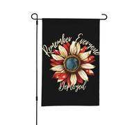 Drapeau de jardin double face « N'oubliez pas que tout le monde a déployé un motif tournesol », idéal pour l'extérieur ou le jardin, décoration de patio ou de cour, 45,7 x 30,5 cm.
