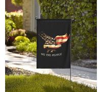Drapeau de jardin double face « Nous le peuple » avec aigle volant, 31,75 cm x 45,7 cm