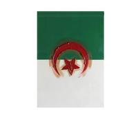 Drapeau de jardin double face peinture à l'huile drapeau algérie