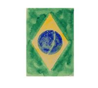 Drapeau de jardin double face peinture à l'huile drapeau Brésil | Double impression visible des deux côtés résistant aux intempéries et aux déchirures pour décoration de maison