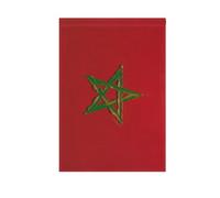 Drapeau de jardin double face peinture à l'huile drapeau Maroc | Double impression visible des deux côtés résistant aux intempéries et aux déchirures pour décoration de maison