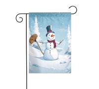 Drapeau de jardin double face pour décoration de terrasse, bannière de cour de 45 x 30 cm, drapeau de jardin imprimé Merry Christmas pour extérieur, drapeau d'extérieur durable résistant à la