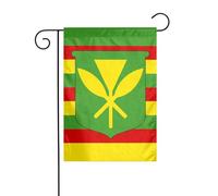 Drapeau de jardin double face pour extérieur 45 x 30 cm, drapeau hawaïen indigène, bannière décorative d'extérieur pour terrasse, pelouse, ferme, résistant à la décoloration, drapeau de maison de