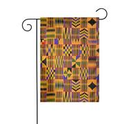 Drapeau de jardin double face pour extérieur 45 x 30 cm, texture ethnique tribale africaine, bannière décorative pour extérieur, toutes saisons, pour terrasse, pelouse, ferme, maison de vacances