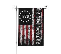 Drapeau de jardin double face pour la fête de l'indépendance américaine, 1776, « Nous, le peuple, avons forgé dans la liberté, unis dans un but précis », adapté à l'extérieur ou au jardin, décoration