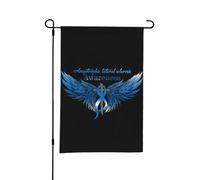 Drapeau de jardin double face pour la sensibilisation à la sclérose latérale amyotrophique, 30,5 x 45,7 cm, décoration extérieure