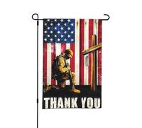 Drapeau de jardin double face pour le jour de l'indépendance américaine, les soldats, les héros, les vétérans, le jour commémoratif des États-Unis, adapté à l'extérieur ou au jardin, décoration de pat