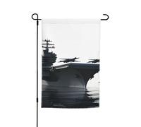 Drapeau de jardin double face pour porte-avions - 30,5 x 45,7 cm - Bannière extérieure saisonnière pour printemps, été, pelouse, porche, décoration d'intérieur, petit drapeau de jardin