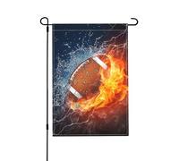 Drapeau de jardin double face représentant un petit basset griffon vendéen, style printanier, vertical, 30 x 45 cm (12 x 18 pouces).