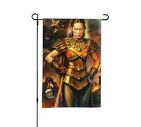 Drapeau de jardin double face style B « Armor Lady », 30,5 x 45,7 cm, décoration extérieure