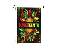 Drapeau de jardin double face « Tournesol Juneteenth » pour le Mois de l'histoire des Noirs, idéal pour l'extérieur ou le jardin, décoration de patio, 45,7 x 30,5 cm