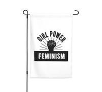 Drapeau de jardin double face « Un symbole du féminisme » 12 x 18 pouces, bannière saisonnière, ferme, cour, maison, décoration extérieure