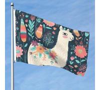 Drapeau de jardin double face vibrant de 1,5 x 2,4 m - Bannière florale de bienvenue saisonnière avec œillets en laiton - Fond photo pour cour, porche, pelouse