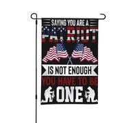 Drapeau de jardin double face « Vous êtes un patriote » pour la Journée des anciens combattants, idéal pour l'extérieur ou le jardin, décoration de patio, 45,7 x 30,5 cm