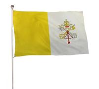 Drapeau de Jardin Drapeau de la Cité du Vatican Drapeaux 90X150cm