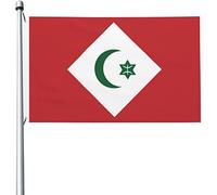 Drapeau De Jardin Drapeau Du Peuple Amazigh Du Rif Personnalisée Suspendus Fanion Décoratifs Drapeau De Jardin Bienvenue Pour Décorations Restaurant Fête 90X150Cm