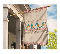 Drapeau De Jardin Drôle Jardin Signe Durable Drapeaux De Vacances Décoration Pour Extérieure Patio Porche Hockey Sport Sportif Dieu Dit Que Tu Es Unique, Belle Et Forte M