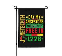 Drapeau de jardin du 19 juin 1865 pour l'émancipation américaine, jour de la liberté noire, drapeau de cour pour l'extérieur, 31,8 x 45,7 cm, drapeau saisonnier du dix-neuvième jour, drapeau de maison