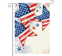 Drapeau de jardin du 4 juillet à l'extérieur patriotique de vacances ferme extérieur décorations de parc commémoratif