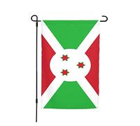 Drapeau de jardin du Burundi 12 x 18 pouces, double face, petite bannière