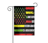 Drapeau de jardin du Mois de l'histoire des Noirs 12 x 18 pouces Drapeaux extérieurs double face Bannières de bienvenue Drapeau de vacances pour décoration de jardin de fête