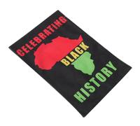 Drapeau de Jardin du Mois de L'histoire des Noirs 30cm Polyester | Double Face, Style Rustique, Léger et Facile à Suspendre, pour Cour ou Garage, Résistant à Déformation