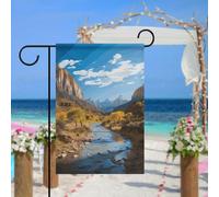Drapeau de jardin du parc national de Zion pour extérieur, 30,5 x 45,7 cm, drapeau de jardin printanier, drapeau saisonnier double face, panneau de bienvenue durable pour terrasse, pelouse, cour