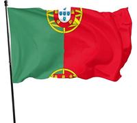 Drapeau de jardin du Portugal résistant aux intempéries, drapeau familial 3 x 5 pieds décorations pour la maison extérieure