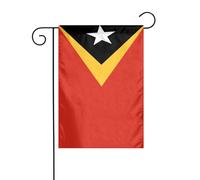 Drapeau de jardin du Timor oriental 30 x 45 cm vertical double face ferme vacances
