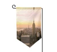 Drapeau de jardin Empire State Building imprimé double face de qualité supérieure, drapeaux de jardin pour décoration d'intérieur - Résistant aux intempéries et double couture - 45,7 x 31,8 cm