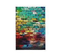 Drapeau de jardin en brique colorée de bienvenue 61 x 91 cm double face qui ne se décolore pas pour maison, cour, porche, pelouse, décoration extérieure