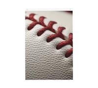 Drapeau de jardin en dentelle de baseball avec gros plan - 61 x 01 cm - Ne se décolore pas - Double face - Bannière d'extérieur pour cour, porche, pelouse