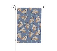 Drapeau de jardin en forme de fleur de koala 71,1 x 101,6 cm double face vertical en polyester pour décoration de maison, porche, ferme, patio, pelouse
