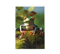 Drapeau de jardin en forme de grenouille de la paix - 6 x 0,9 m - Drapeau de vacances double face avec œillets verticaux - Drapeaux de cour pour l'extérieur de la maison et du jardin - Bannière de