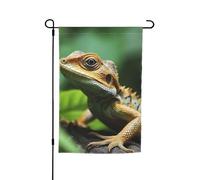 Drapeau de jardin en forme de lézard animal double face pour ferme, vacances, cour, 30,5 x 45,7 cm, bannière extérieure saisonnière pour printemps, été, pelouse, porche, décoration d'intérieur, petit