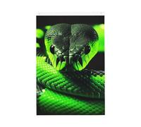 Drapeau de jardin en forme de serpent 3D - 61 x 91 cm - Double face - Ne se décolore pas - Pour maison, cour, porche, pelouse, décoration extérieure