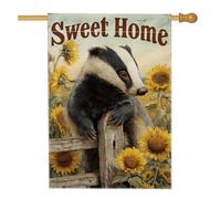 Drapeau de jardin en forme de tournesol d'automne, bannière de décoration d'intérieur pour l'automne, drapeau de cour double face pour décoration de pelouse extérieure 71 x 101 cm