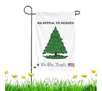 Drapeau de jardin en pin, appel au drapeau du paradis | Drapeau en pin drapeaux de pin - Drapeaux de signe de cour, drapeaux patriotiques historiques de jardin résistants à la décoloration