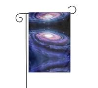 Drapeau de jardin en spirale cosmique pour décoration de cour