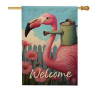 Drapeau de jardin en toile de jute double face pour décoration de pelouse, arrosoir floral, décoration extérieure, bannière d'été pour maison, 71 x 101,6 cm