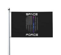 Drapeau de jardin extérieur 3x5 pieds de la Force spatiale des États-Unis avec œillet
