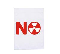 Drapeau de jardin extérieur Dites non à la pollution nucléaire Drapeau pour propriétaire et appartement Anti pollution nucléaire Jardin