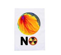 Drapeau de jardin extérieur Dites non à la pollution nucléaire Drapeau pour propriétaire et appartement Anti pollution nucléaire Jardin