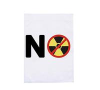 Drapeau de jardin extérieur Dites non à la pollution nucléaire Drapeau pour propriétaire et appartement Anti pollution nucléaire Jardin