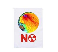 Drapeau de jardin extérieur Dites non à la pollution nucléaire Drapeau pour propriétaire et appartement Anti pollution nucléaire Jardin
