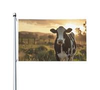 Drapeau de jardin extérieur imprimé vache laitière 0,9 x 1,5 m