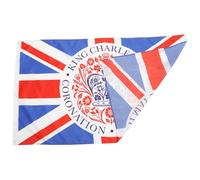 Drapeau de Jardin Extérieur pour Couronnement en Polyester | Décoration Patriotique aux Couleurs Intenses, Usage Balcon et Mât, Collectionneurs et Organisateurs D’événements